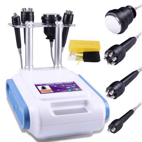 New 4-1 Unoisetion Cavitation Cellulite Removal Bipolar 3D RF System+1pcs BB-24K