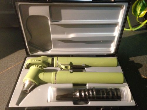 Riester Germany Ri-Mini Fiber Optic Otoscope &amp; Ophthalmoscope Pocket Set-GREEN