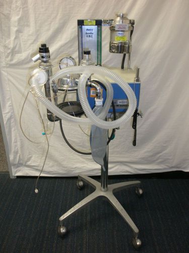 Portable vet anesthesia machine w/vaporizer &amp; flow meter isoflurane matrx for sale
