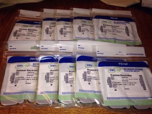 10 Packs (4 in each) Empi Premium Electrodes Empi TENS Unit 2&#034;X4&#034; Rectangle LOT