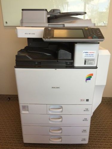 Ricoh aficio mpc3502 color network copier print scan b:104k, c:41k, 4 trays for sale