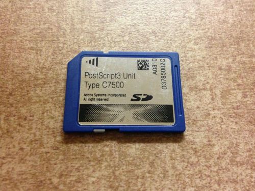 RICOH POSTSCRIPT 3 Type C7500 Adobe SD MP 6000 MP C7500 MAC 3