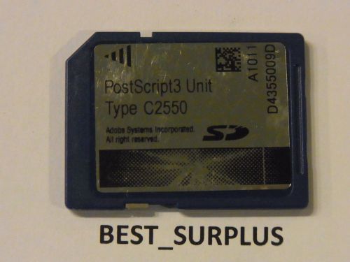 RICOH POSTSCRIPT3 TYPE C2550 C2050 LANIER LD520c LD525c SAVIN C9025 PC#414638