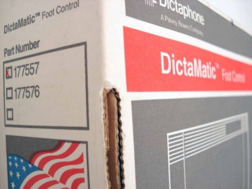 Dictamatic Foot Control Pedal part # 177557  Dictaphone BRAND NEW  Original Box