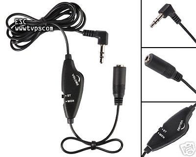 Mono Stereo Transcriber Headset Extender Volume Control