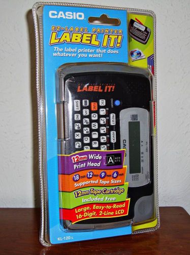 NEW CASIO 1KL-120 6-DIGIT 2-LINE LABEL MAKER