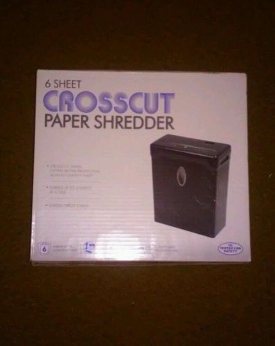 6 sheet credit card cross cut paper shredder lx60b manual reverse black security for sale