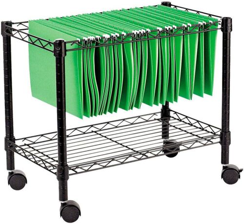 Alera Rolling File Cart Single-Tier Letter Size Hanging Files