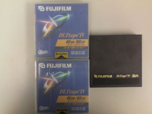 Lot of 3 - fujifilm- dlt tape iv- 40gb/80gb native/compressed for sale