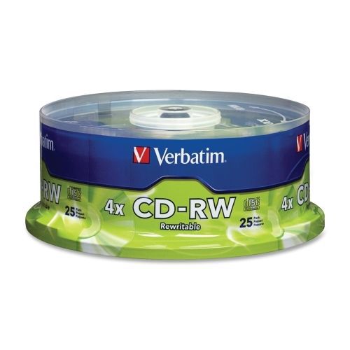 Verbatim 95169 CD Rewritable Media - CD-RW - 4x - 700 MB - 25 Pack