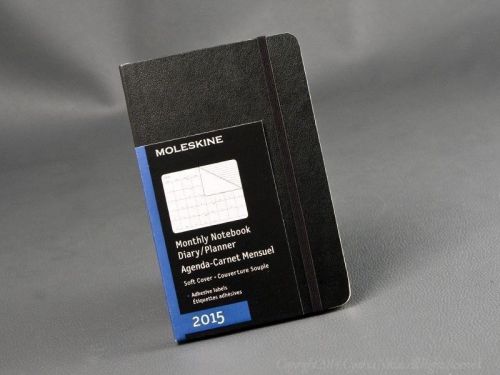 Moleskine 2015 MONTHLY Planner Agenda Travel Soft Small Pocket Sized 3 1/2 &#034; X 5 1/2 &#034;