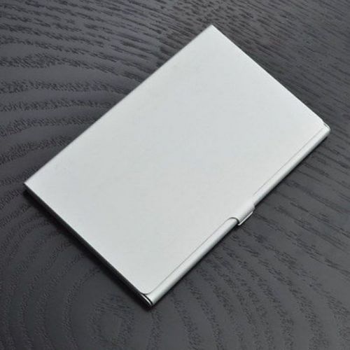 Stainless Steel Pocket Business Name Credit ID Card Holder Box Metal Box Case