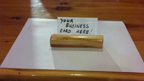 Custom Diamond Willow Log Business Card Holder