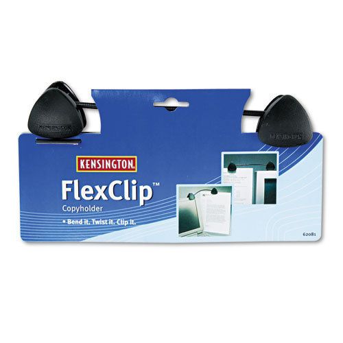 6 kensington flexclip gooseneck copyholders, monitor/laptop mount, black for sale