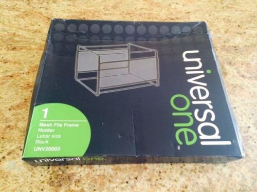 Universal One Mesh File Frame Holder Letter  Black