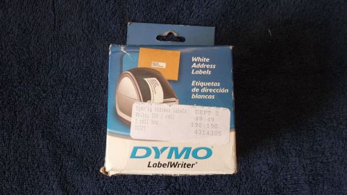 DYMO Label Writer Address Labels 30321 White 1-4/10&#034; x 3-1/2&#034; NEW 2 Rolls  NIP