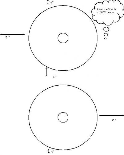 100 BLANK CD DVD LABELS  50 SHEETS 2 UP CD DVD LABELS