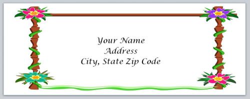 30 Flowers Personalized Return Address Labels Buy 3 get 1 free (bo104)