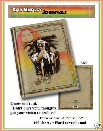 Bob marley come again hard cover journal notebook-new! for sale