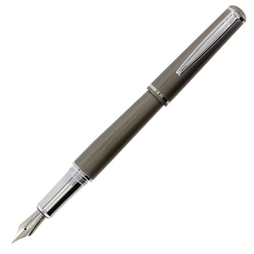 Nemosine fission pewter fountain pen w/ ink converter- broad for sale
