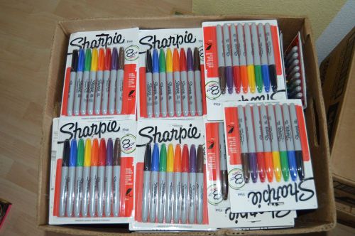 Sharpie fine point permanent markers 784 count , assorted colors, 98 packs of 8 for sale