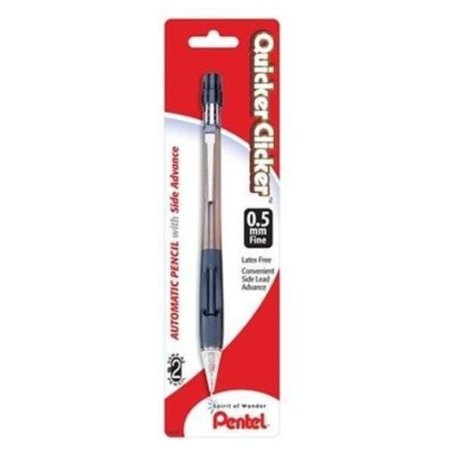 Pentel quicker clicker automatic pencil - 0.5 mm lead size - (pd345bpk6) for sale