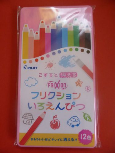 Pilot Frixion Colored Pencil 12 Colors  Pink Case