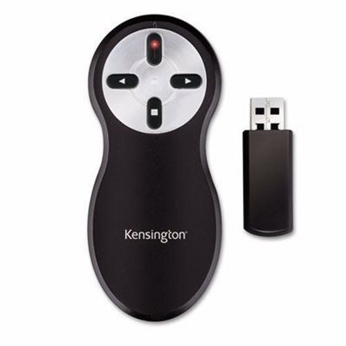 Kensington Wireless Remote, Laser Pointer, Projects 65 Feet, Black (KMW33374)