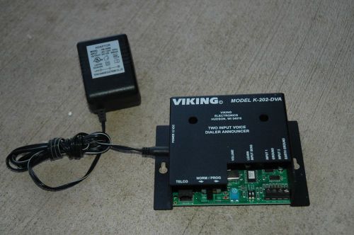 VIKING K-202-DVA TWO INPUT VOICE DIALER ANNOUNCER