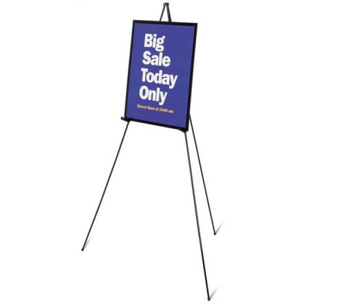 QUARTET INSTANT DISPLAY EASEL 64&#034; Black steel holds up to 10 lbs Model 29E