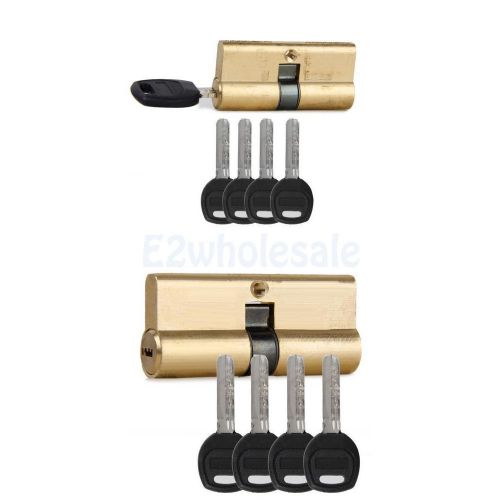 65mm 32.5/32.5 +70mm 35/35 brass key cylinder door barrel high security/7 keys for sale