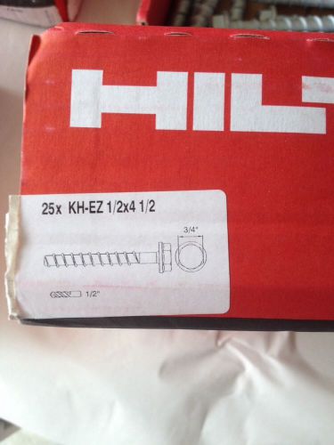 HILTI  **  # 418075 KWIK HUS-EZ 1/2 X 4 1/2 Screw Anchors.