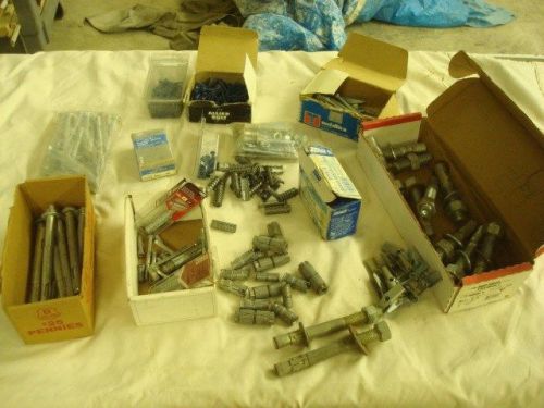 huge lot, concrete anchors and concrete screws