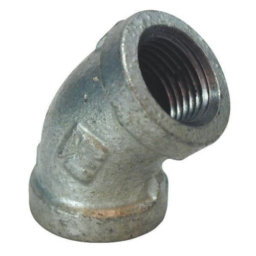 B K Mueller 510-200BG 45 degrees Galvanized Elbow-1/8&#034; 45D GALV ELBOW