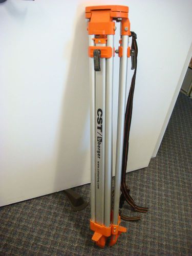 Mint cst/berger contractor&#039;s aluminum flat head tripod 60-alqci20 (o-22) for sale