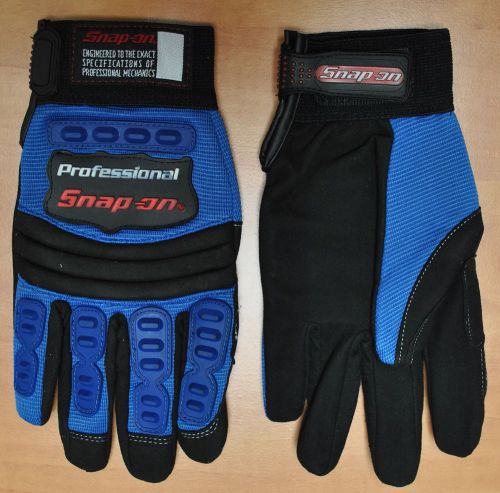 Blue Medium M SNAP-ON AUTOMOTIVE SUPER GRIP WORK Mechanic Motorcycle Bike GLOVES