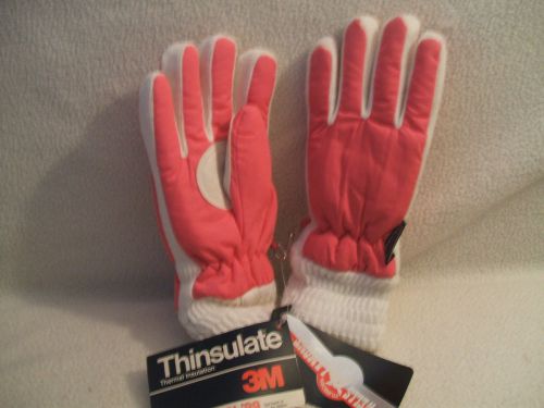 Gloves Womens Medium Pink Wells Lamont Thinsulate  3M&#039;s Thermal Insulation