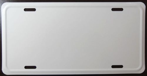Lot of 10 White Blank 6x12 Embossed Around The Edges Aluminum License Plate