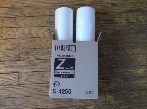 2 GENUINE RISO S4250 MASTER ROLL EZ220 RZ220 RZ310 Duplicator