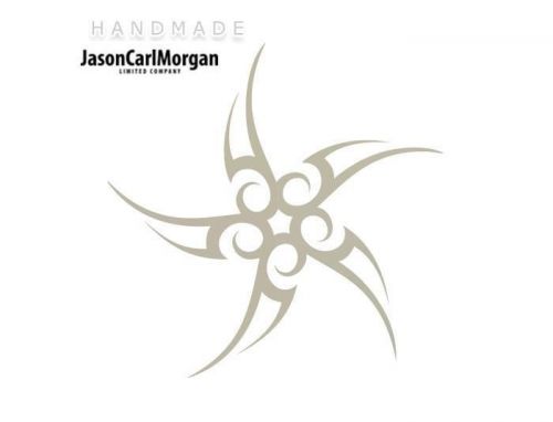 JCM® Iron On Applique Decal, Tribal Star Silver