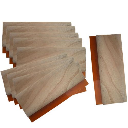 10pcs 6.3&#034; 16cm screen printing squeegee silk stencil wooden screen ink scraper for sale