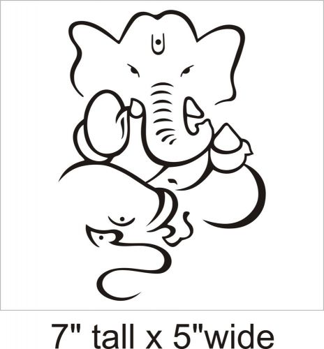 2X Ganesh Ji Removable Wall Art Decal Vinyl Sticker Mural Decor-FA257