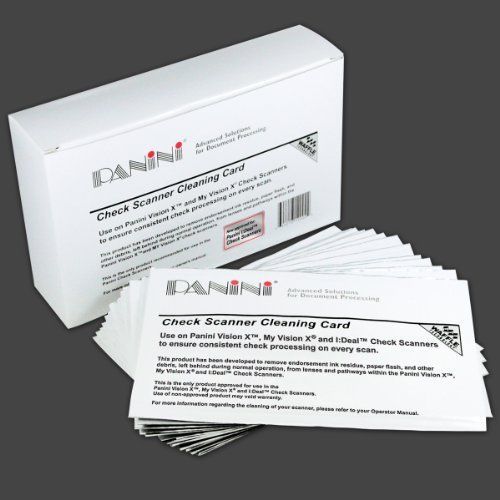 New panini check scanner cleaning cards featuring waffletechnology (15 cards) for sale