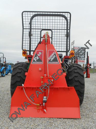 &#039;orange&#039; wallenstein fx90 3-pt skidding winch, logging winch, 9000lb capacity! for sale