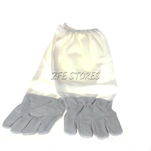 1Pair Bee Keeping Beekeeping Protective Sheepskin Vented Long Sleeves Gloves New