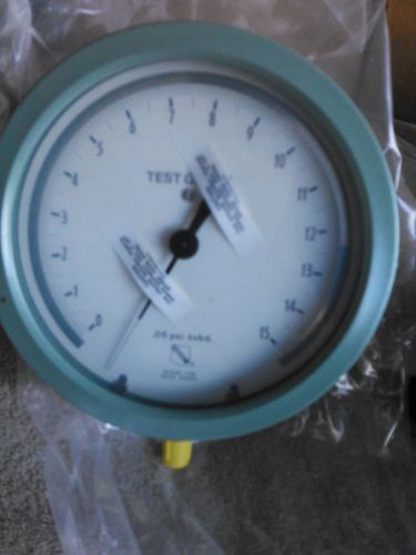 NEW ASHCROFT TEST GAUGE 0-15 PSI 0.05 PSI SUBD.