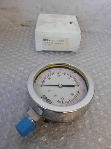 Span 02-0284-T Pressure Gauge LFS212-60-PSI