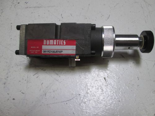 NUMATICS 081RD100J016P REGULATOR *USED*