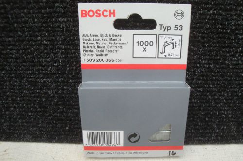 1000 X BOSCH TYPE 53 10MM TACKER STAPLES 1 609 200 366