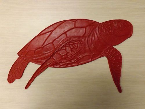 Sea turtle #1 swimming concrete stamp for sale